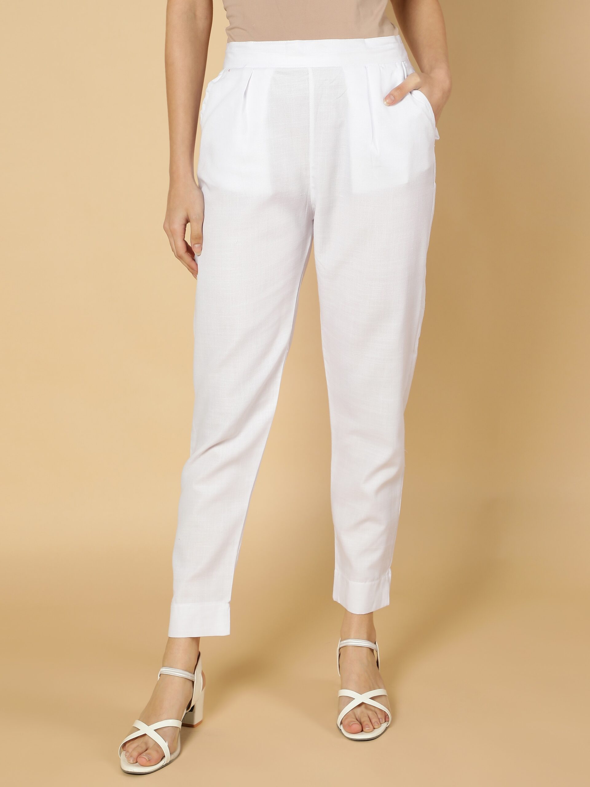 Women's White Trousers | M&S-saigonsouth.com.vn